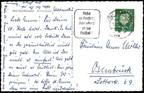 ÄLTERE POSTKARTE BAD OEYNHAUSEN KONZERTPLATZ Springbrunnen Park Kurpark Ansichtskarte AK postcard cpa