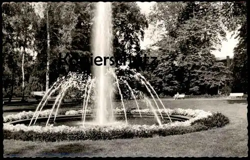 ÄLTERE POSTKARTE OSTERODE DIE 800 JÄHRIGE STADT AM HARZ KURPARK SPRINGBRUNNEN FONTAINE fountain Brunnen Ansichtskarte AK