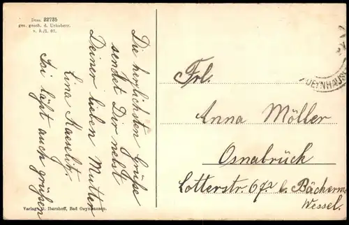 ALTE POSTKARTE BAD OEYNHAUSEN PARK BADEVERWALTUNGSGEBÄUDE Kurpark Ansichtskarte AK postcard cpa