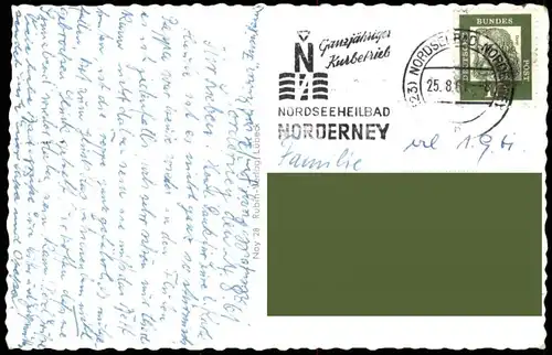 ÄLTERE POSTKARTE NORDERNEY AM JANUSKOPF STRAND STRANDKÖRBE Ansichtskarte AK cpa postcard