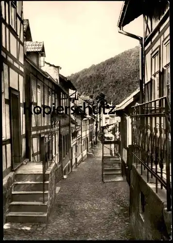 ÄLTERE POSTKARTE ILFELD BURGSTRASSE HARZTOR KREIS NORDHAUSEN HARZ Ansichtskarte AK cpa postcard