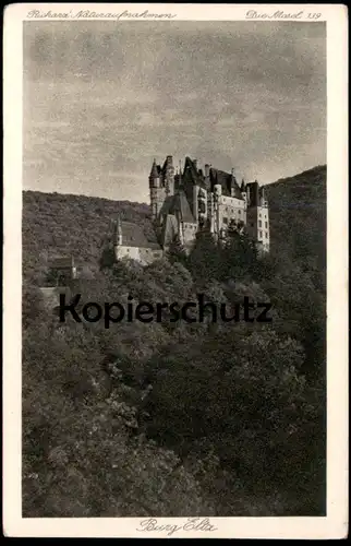 ALTE POSTKARTE BURG ELTZ RICHARZ NATURAUFNAHMEN Wierschem Maifeld Polch Schloss castle chateau postcard Ansichtskarte