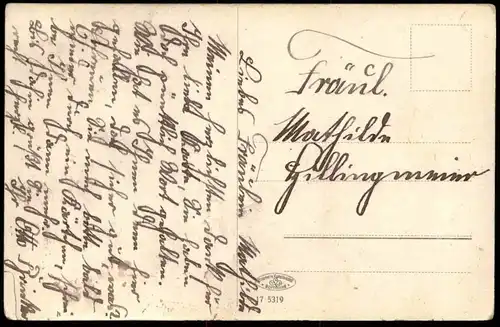 ALTE POSTKARTE OSNABRÜCK HAASEPARTIE MIT BLICK AUF GEORGSTRASSE Hase Hasepartie Ansichtskarte AK cpa postcard