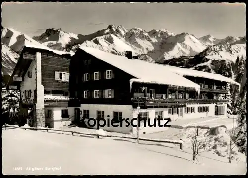 ÄLTERE POSTKARTE ALLGÄUER BERGHOF MIT ALPE ECK HÖRNERGEBIET SONTHOFEN BAYERN ALLGÄU Alp Ansichtskarte AK cpa postcard