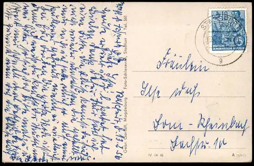 ÄLTERE POSTKARTE STASSFURT INSTITUT FÜR LEHRERBILDUNG Ansichtskarte AK cpa postcard