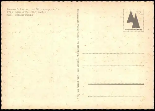ÄLTERE POSTKARTE SOMMERFRISCHE & WINTERSPORTPLATZ NEUKIRCH SCHWARZWALD FURTWANGEN KÜHE cows vaches Ansichtskarte AK cpa