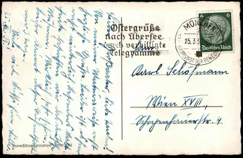 ALTE POSTKARTE MÜNCHEN MARIENPLATZ MIT KAUFINGERSTRASSE 1939 Ansichtskarte AK postcard cpa