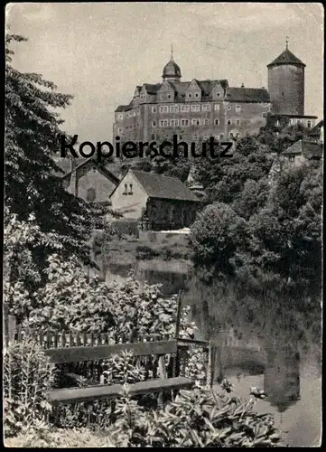 ÄLTERE POSTKARTE SCHLOSS WILDECK IN ZSCHOPAU ERZGEBIRGE ZWISCHEN BROCKEN & OYBIN 1966 Ruhebank Ansichtskarte postcard