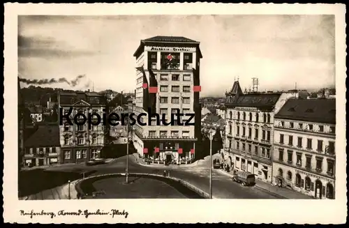ALTE POSTKARTE REICHENBERG KONRAD H. PLATZ GROSSKAFFEE WINKLER  H. HÄRTLING LIBEREC Sudeten Ansichtskarte AK postcard