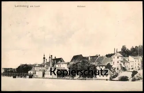ALTE POSTKARTE LANDSBERG AM LECH KLÖSTERL PANORAMA Ansichtskarte AK cpa postcard