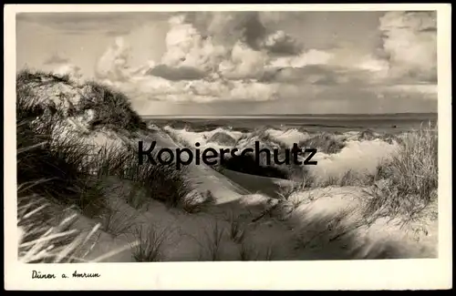 ALTE POSTKARTE DÜNEN AUF AMRUM INSEL 1939 gelaufen an Hochtief AG Berlin Düne Meer Ansichtskarte AK cpa postcard