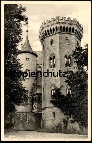 ALTE POSTKARTE MEININGEN IN THÜRINGEN SCHLOSS LANDSBERG 1936 Ansichtskarte AK cpa chateau castle chateau