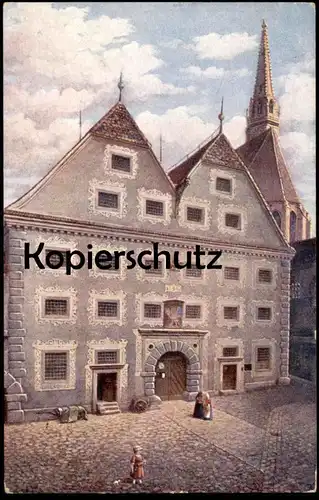 ALTE KÜNSTLER POSTKARTE STADT STEYR INERBERGERSTADL 1944 OBERÖSTERREICH INNERBERGER STADEL Österreich Austria AK cpa