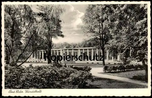 ÄLTERE POSTKARTE BAD ELSTER WANDELHALLE Kurpark Ansichtskarte AK cpa postcard