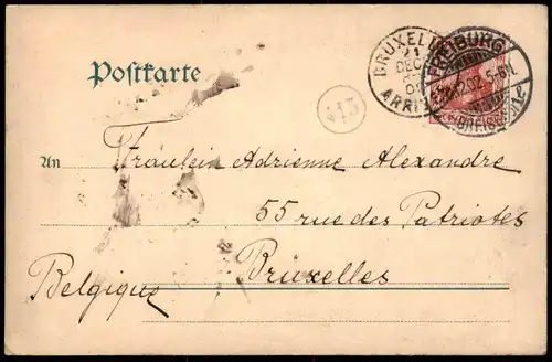 ALTE POSTKARTE FREIBURG BREISGAU MARTINSTHOR VON INNEN GESCHÄFTE 1902 MARTINSTOR Ansichtskarte cpa postcard AK