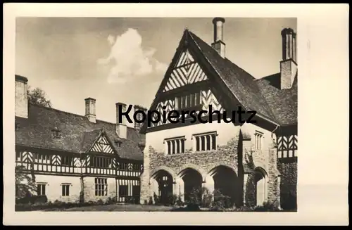ALTE POSTKARTE POTSDAM CECILIENHOF HISTORISCHE STÄTTE DES POTSDAMER ABKOMMENS TEILANSICHT DES INNENHOFES AK postcard cpa