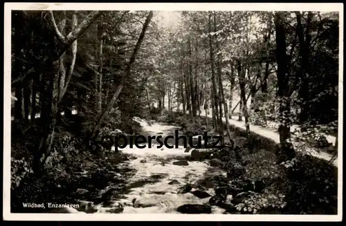 ALTE POSTKARTE BAD WILDBAD ENZANLAGEN 1933 ENZ Schwarzwald black forest Ansichtskarte postcard cpa AK