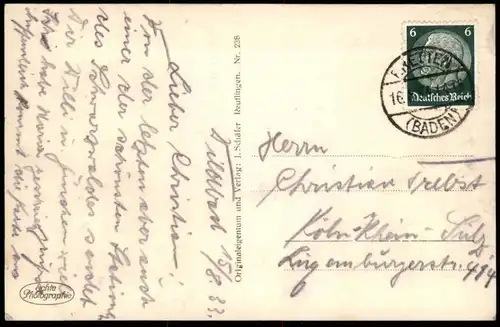 ALTE POSTKARTE BAD WILDBAD ENZANLAGEN 1933 ENZ Schwarzwald black forest Ansichtskarte postcard cpa AK