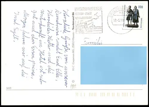 ÄLTERE POSTKARTE NORDSEE-INSEL NORDSTRAND SCHILDER ENGLAND HERRENDEICH HUSUM NORDERHAFEN SÜDEN SCHOBÜLL SCHIFF TRAUTE AK