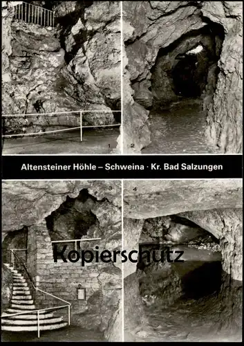 ÄLTERE POSTKARTE ALTENSTEINER HÖHLE SCHWEINA KREIS SALZUNGEN BAD LIEBENSTEIN Thüringen Grotte cave AK cpa postcard