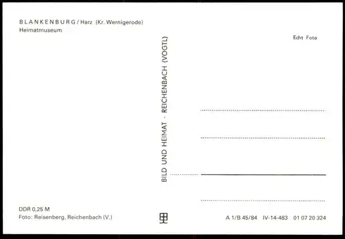 DREI ÄLTERE POSTKARTEN BLANKENBURG HEIMATMUSEUM PANORAMA THIEPARK SCHLOSS STADTPARK Postkarte Ansichtskarte postcard