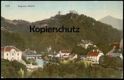 ALTE POSTKARTE CILLI BURGRUINE OBERCILLI Burg Slovenija Slowenien Slovenia Ansichtskarte AK cpa postcard