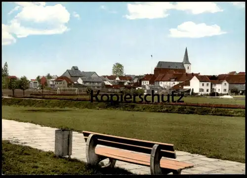 ÄLTERE POSTKARTE MECKENHEIM BANK BUCHDRUCKEREI JOH. METZINGER PAPIER-SCHREIBWAREN BÜROBEDARF RHEINLAND Ansichtskarte