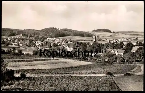 ÄLTERE POSTKARTE SOMMERFRISCHE WORBIS EICHSFELD PANORAMA WIESEN UND FELDER THÜRINGEN Ansichtskarte AK cpa postcard