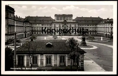 ALTE POSTKARTE MANNHEIM IM SCHLOSSHOF SCHLOSS castle chateau Ansichtskarte AK postcard cpa
