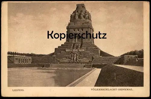 ALTE POSTKARTE LEIPZIG VÖLKERSCHLACHTDENKMAL Denkmal Ansichtskarte AK cpa postcard