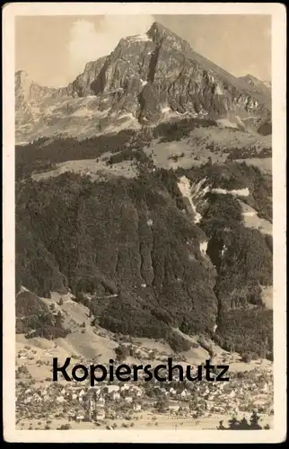 ALTE POSTKARTE MOLLIS GEGEN FROHNALPSTOCK PANORAMA 2127 METER GLARUS SCHWEIZ SUISSE cpa postcard Ansichtskarte AK