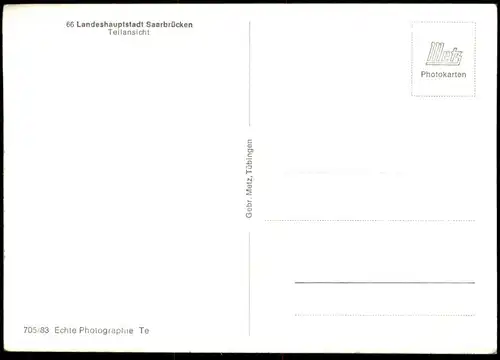 ÄLTERE POSTKARTE SAARBRÜCKEN LANDESHAUPTSTADT TEILANSICHT RENAULT HIPPCHEN + SINEWE BECKER BIER Ansichtskarte postcard