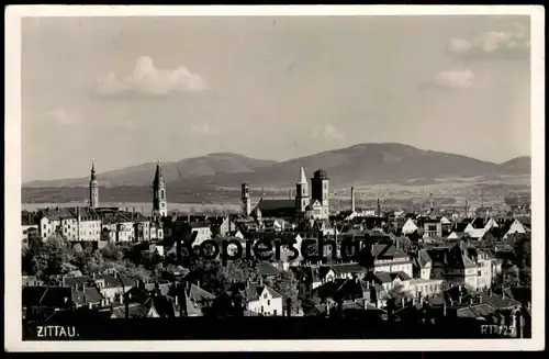 ALTE POSTKARTE ZITTAU PANORAMA TOTALANSICHT 1939 Oberlausitz Sachsen Ansichtskarte AK cpa postcard