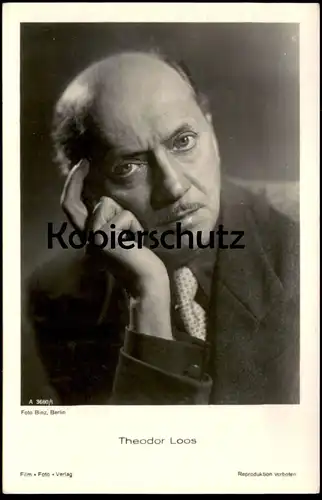 DREI ALTE POSTKARTEN FILM-SCHAUSPIELER THEODOR LOOS KARL SCHÖNBÖCK HANS NIELSEN actor acteur Ansichtskarte postcard cpa