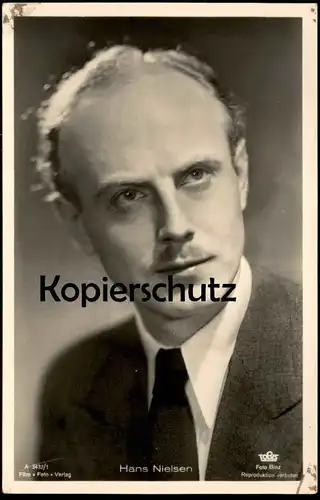 DREI ALTE POSTKARTEN FILM-SCHAUSPIELER THEODOR LOOS KARL SCHÖNBÖCK HANS NIELSEN actor acteur Ansichtskarte postcard cpa