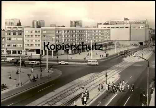 ÄLTERE POSTKARTE DESSAU WILHELM PIECK STRASSE ARCHITEKTUR IFA LKW DDR truck Ansichtskarte AK cpa postcard
