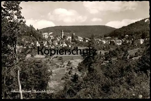 ÄLTERE POSTKARTE HÖHENLUFTKURORT LINDENFELS IM ODENWALD PANORAMA AK Ansichtskarte cpa postcard