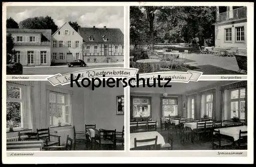 ÄLTERE POSTKARTE BAD WESTERNKOTTEN ERWITTE KREIS SOEST MÜTTERERHOLUNGSHEIM LESEZIMMER SPEISEZIMMER AK Ansichtskarte cpa
