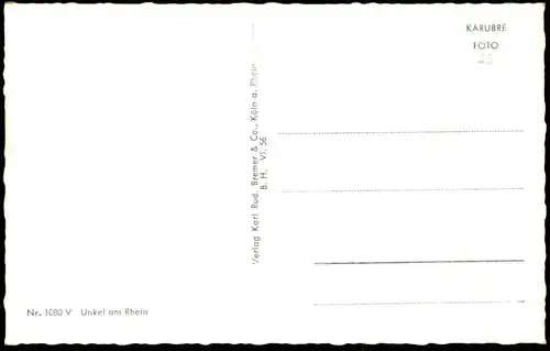 ÄLTERE POSTKARTE UNKEL AM RHEIN FRACHTSCHIFF PANORAMA AK Ansichtskarte cpa postcard