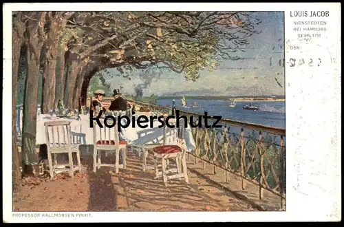 ALTE KÜNSTLER POSTKARTE HAMBURG NIENSTEDTEN LOUIS JACOB GEGR. 1791 PROFESSOR KALLMORGEN Ansichtskarte AK cpa postcard