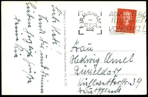 ALTE POSTKARTE SCHEVENINGEN WOLKENSTUDIE STRANDGEZICHT DEN HAAG Nederland cloud Wolke netherlands pays-bas cpa postcard