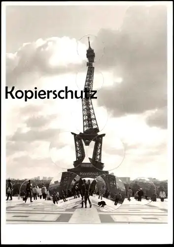 ÄLTERE POSTKARTE PARIS 1964 POL BURY CINÉTISATION LA TOUR EIFFEL EIFFELTURM FRANCE Frankreich cpa postcard AK