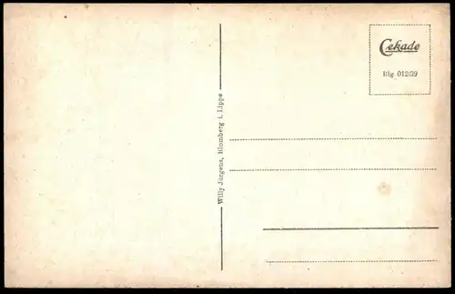 ALTE POSTKARTE BLOMBERG IN LIPPE MARKT MIT RATHAUS STADTSPARKASSE POSTBRIEFKASTEN AK Ansichtskarte cpa postcard