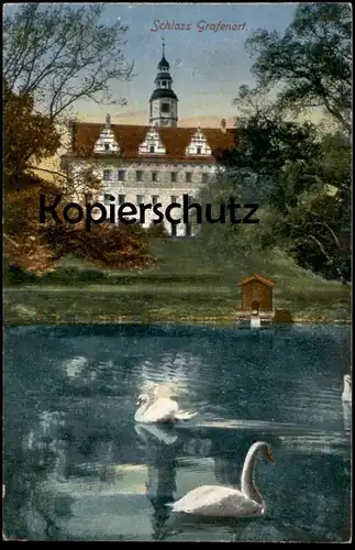 ALTE POSTKARTE SCHLOSS GRAFENORT SCHLESIEN GORZANOW ZAMEK W GORZANOWIE castle chateau Polska Poland postcard cpa AK