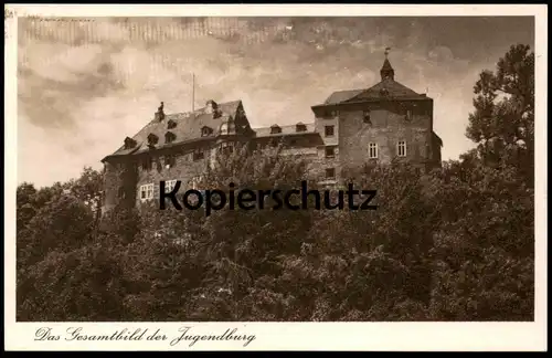 ALTE POSTKARTE JUGENDBURG FREUSBURG DAS GESAMTBILD Kirchen Sieg Landkreis Altenkirchen castle chateau AK Ansichtskarte