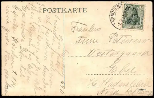 ALTE POSTKARTE GRUSS AUS REHDEN TOTALANSICHT PANORAMA WESTPREUSSEN Radzyń Chełmiński Ansichtskarte AK cpa postcard