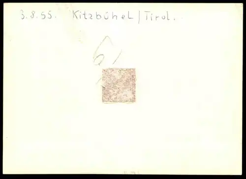 ALTES ORIGINAL FOTO KITZBÜHEL 03.08.1955 HAUS TSCHOLL BEZIRKGERICHT TABAKSPEZIALITÄTENGESCHÄFT SCHILD BOZEN MERAN Photo