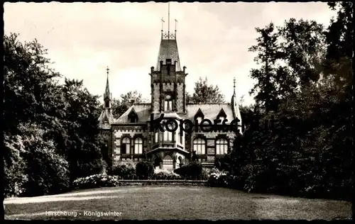 ÄLTERE POSTKARTE KÖNIGSWINTER KURHEIM HIRSCHBURG DER MANNESMANN AG DÜSSELDORF SIEBENGEBIRGE AK cpa postcard