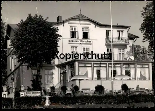 ÄLTERE POSTKARTE MALENTE GREMSMÜHLEN DIEKSEESCHLÖSSCHEN DIEKSEE VILLA HAUS TERRASSE AK Ansichtskarte cpa postcard