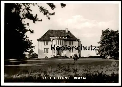 ÄLTERE POSTKARTE HAMBURG HAUS RISSEN HAUPTHAUS INSTITUT FÜR WIRTSCHAFTS- UND SOZIALPOLITIK Blankenese AK postcard cpa